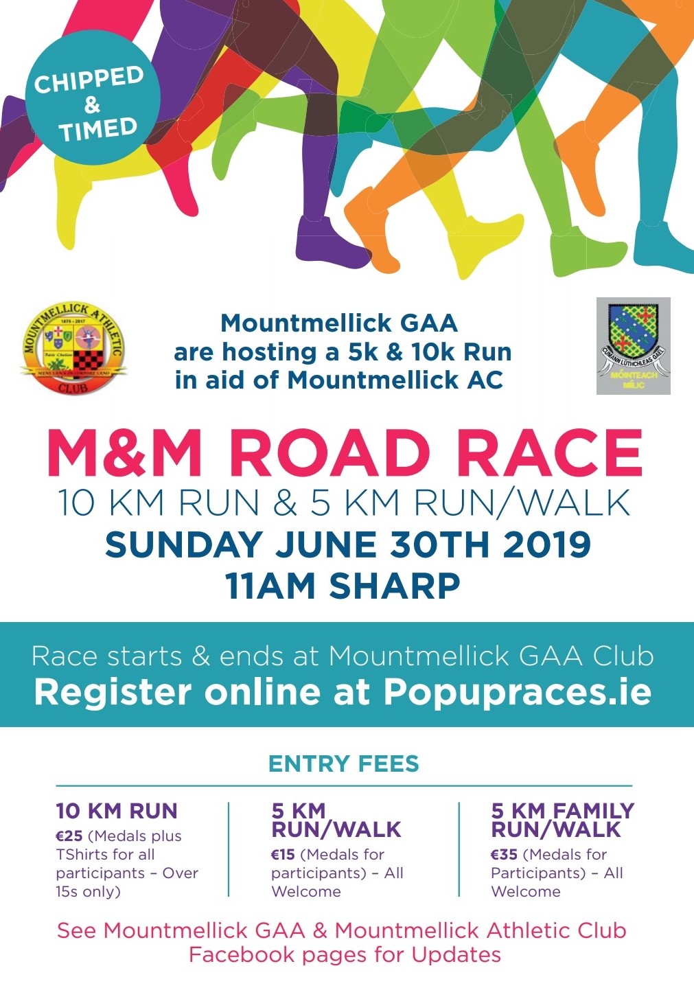 Mountmellick GAA & Mountmellick Athletic Club 5k / 10k Run 2019 Pop