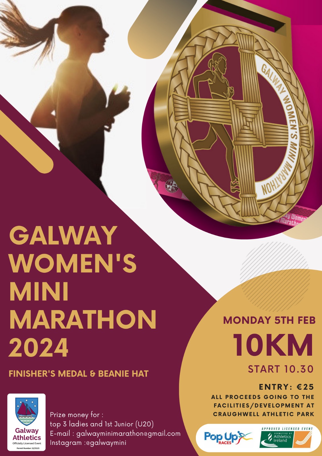 Galway Women's Mini Marathon 2024 Pop Up Races