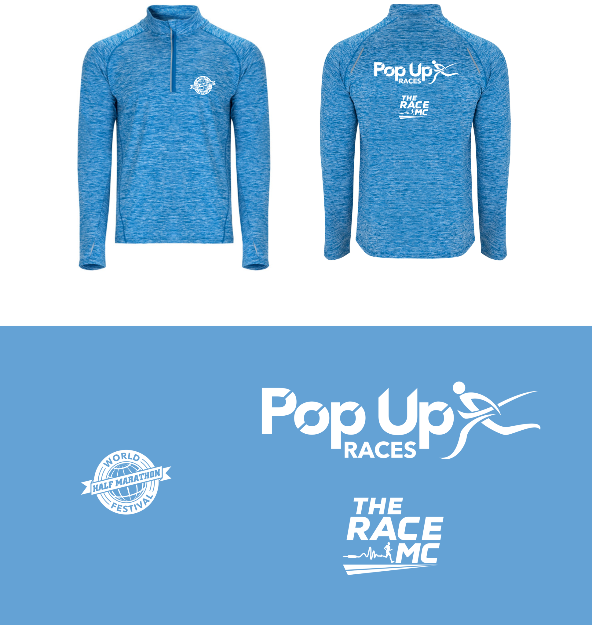 World Half Marathon 2024 Long Sleeve Top Pop Up Races